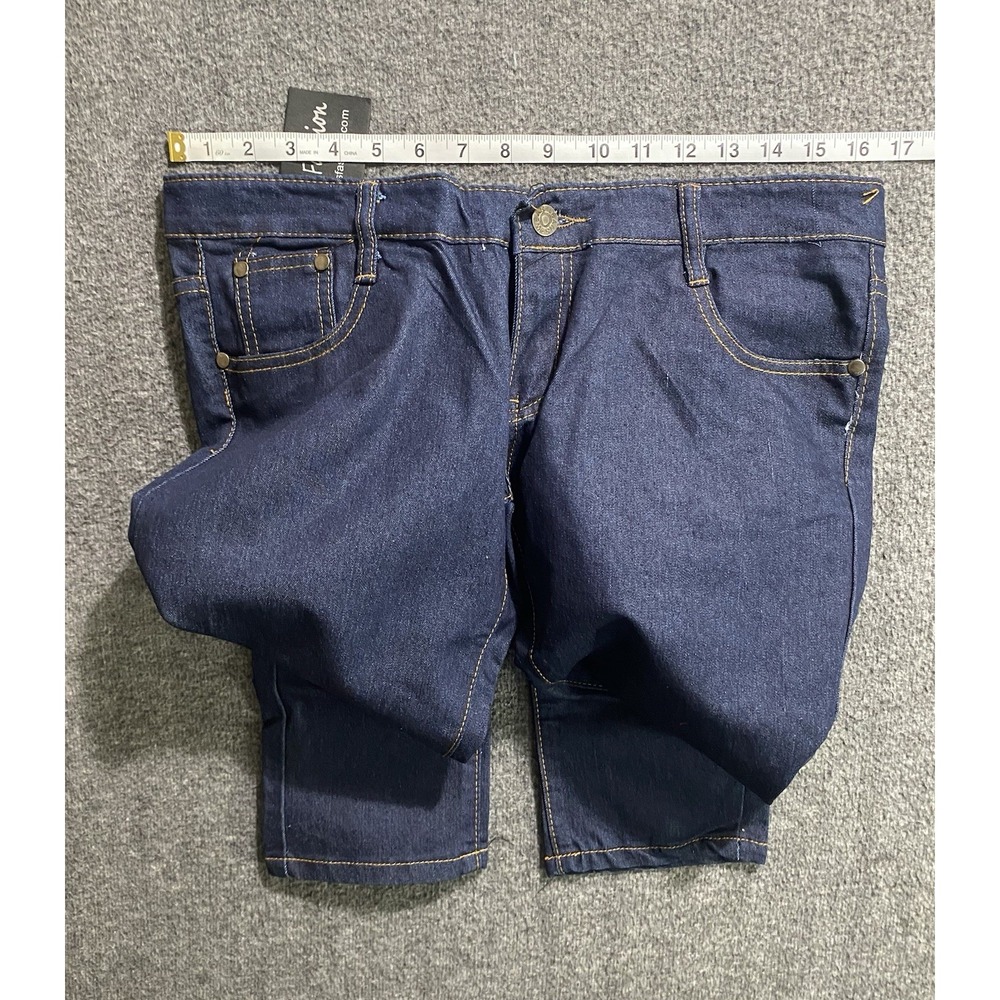 CHUNS FASHION DARK WASH BLUE DENIM SKINNY JEANS SIZE 32 - Picture 4 of 9